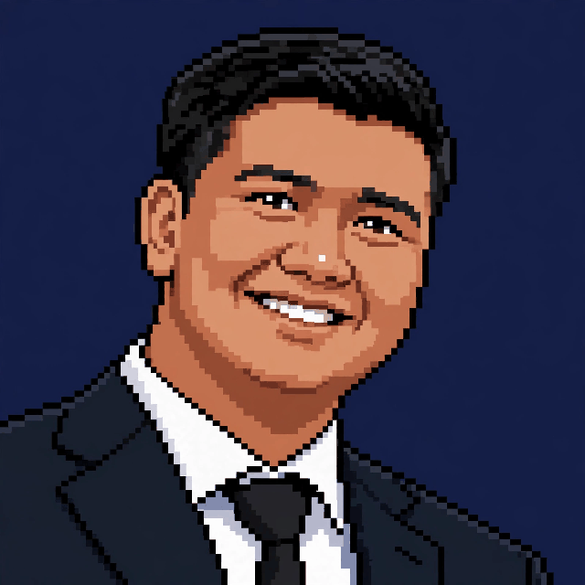 Pixel-art cartoon portrait of Arafat Erkin